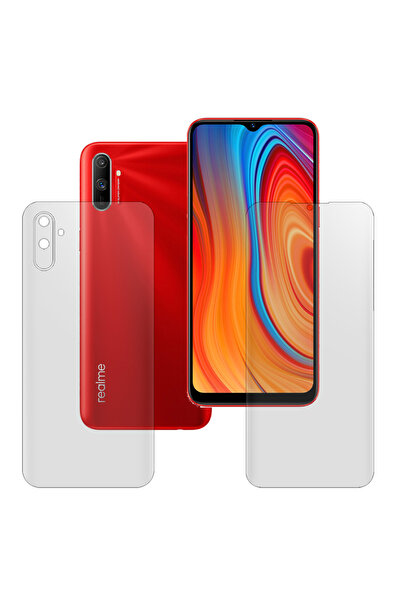 SILKASE Set of 2 matte films for Realme C3, phone protection, silicone