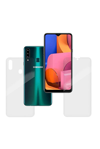 SILKASE Set of 2 foils for Samsung A20s, phone protection, silicone