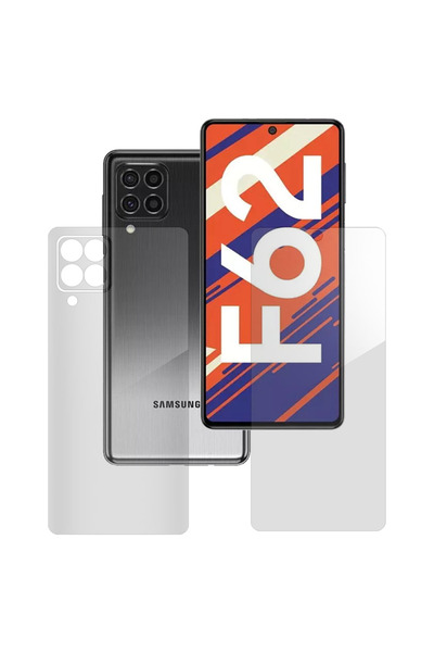 SILKASE Set of 2 foils for Samsung F62, phone protection, silicone