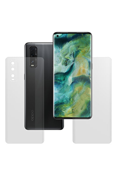 SILKASE Set of 2 matte foils for Oppo Find X2, phone protection, silicone