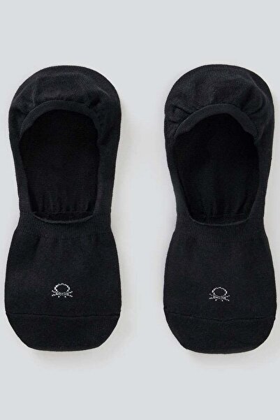 United Colors of Benetton Set de 2 șosete invizibile unisex cu logo brodat pe...