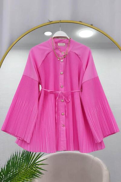 VOLT CLOTHİNG Pi̇li̇se Detailed Drawstring Shirt