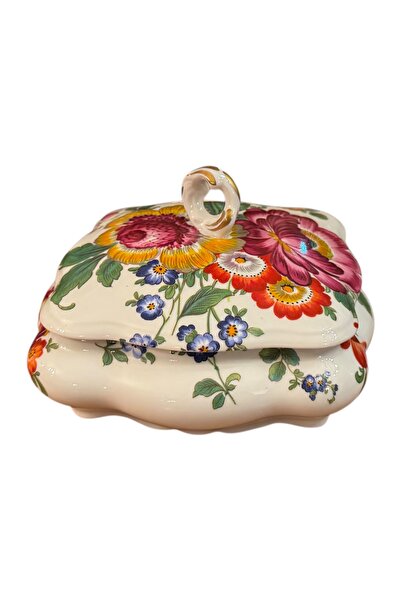 tayfuntufan antika koleksiyon وعاء بونبونيه من بورسلين ليموج الفرنسي مرسوم يد...