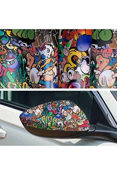 ÖZGÜL REKLAM karışık kaplama sticker sokak stili Motor Sticker - Bisiklet Sti...