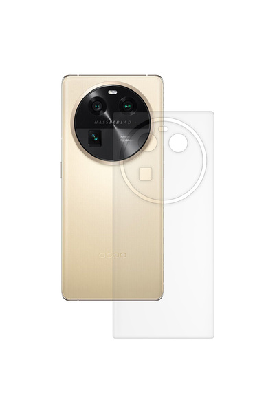 SILKASE Ματ μεμβράνη πλάτης για Oppo Find X6, προστασία πλάτης, σιλικόνη