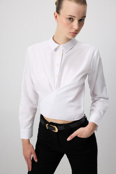 Touché Privé Belted Short Poplin Shirt