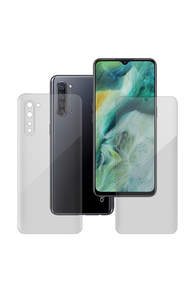 SILKASE Set of 2 foils for Oppo Find X2 Lite, phone protection, silicone