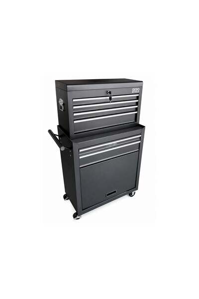GEBOTOOLS METAL CABINET FOR TOOLS 2 PIECES 6 DRAWERS GEBO TOOLS