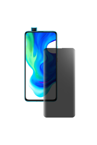 SILKASE Folie privacy mata pentru Xiaomi Poco F2 Pro, protectie ecran, silicon