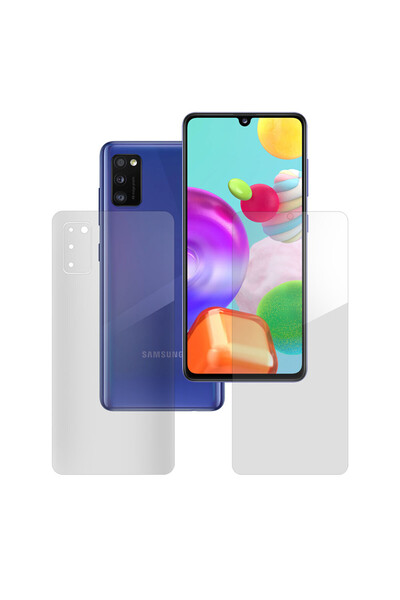 SILKASE Set of 2 foils for Samsung A41, phone protection, silicone
