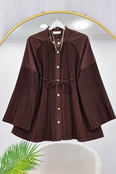 VOLT CLOTHİNG Pi̇li̇se Detailed Drawstring Shirt