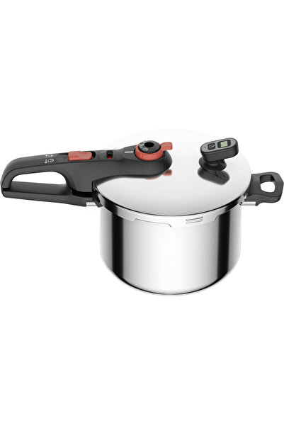 TEFAL Сигурна тенджера под налягане Secure Chrono, вместимост 6 л, 2 програми...