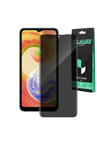 SILKASE Privacy film for Samsung Galaxy A04e, screen protector, silicone