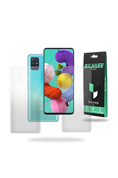 SILKASE Σετ 2 ματ μεμβρανών για Samsung A51, προστασία τηλεφώνου, σιλικόνης