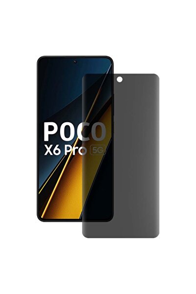 SILKASE Folie privacy mata pentru Xiaomi Poco X6 Pro, protectie ecran, silicon