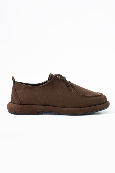 Siena Shoes Γυναικεία παπούτσια Leo με κορδόνια, καφέ σουέντ