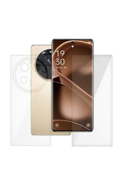 SILKASE Set of 2 foils for Oppo Find X6, phone protection, silicone