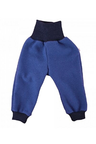 Iobio Popolini Indigo 74/80 - Organic merino wool trousers - tumble/boiled wo...