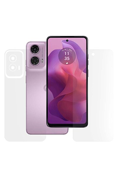 SILKASE Set of 2 matte films for Motorola Moto G24, phone protection, silicone