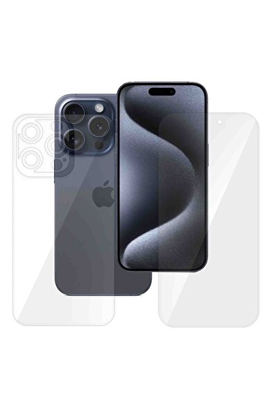 SILKASE Set of 2 foils for Apple iPhone 15 Pro, phone protection, silicone
