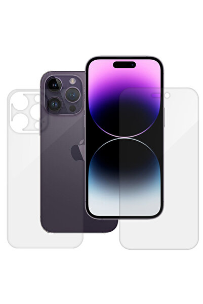 SILKASE Set of 2 foils for Apple iPhone 14 Pro Max, phone protection, silicone