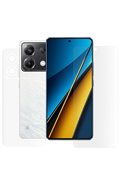 SILKASE Set of 2 matte foils for Xiaomi Poco X6, phone protection, silicone