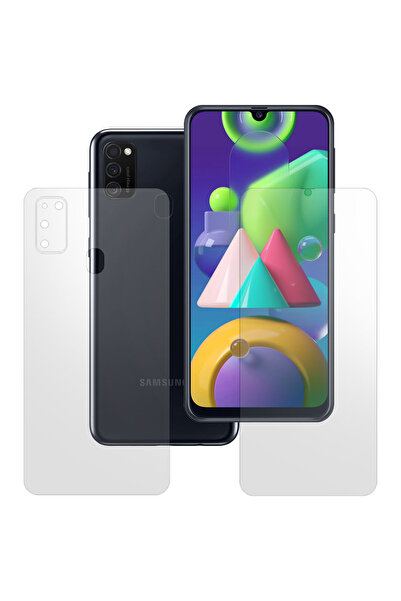 SILKASE Set of 2 matte films for Samsung M30s, phone protection, silicone