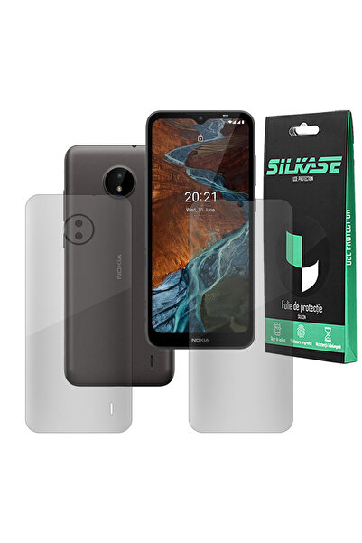 SILKASE Set of 2 foils for Nokia C10, phone protection, silicone
