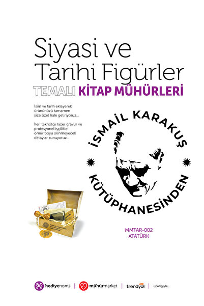HEDİYENOMİ MühürMarket > ختم أتاتورك للكتب - إكليبريس - ختم الكتب > MMTAR-002