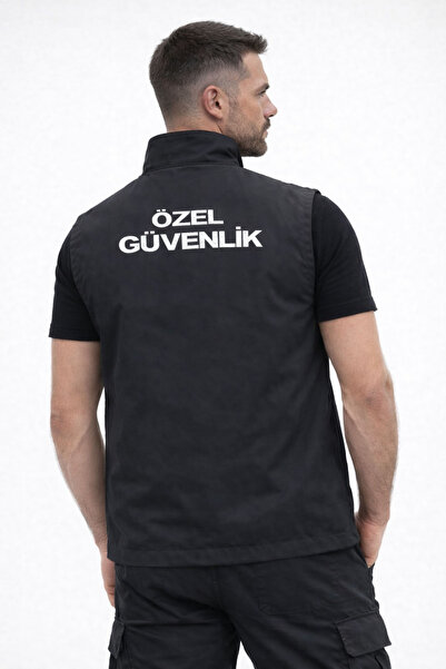ARTHUR Önden Yazılı Nakış İşlemeli Erkek Özel Güvenlik Yeleği 3 Cepli –Astarsız Yazlık, Su İtici