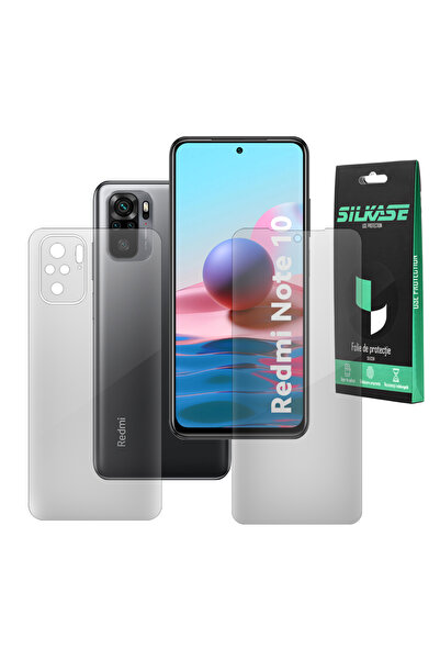 SILKASE Set 2 folii pentru Xiaomi Redmi Note 10, protectie telefon, silicon
