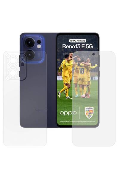 SILKASE Set of 2 matte films for OPPO Reno13 F, phone protection, silicone