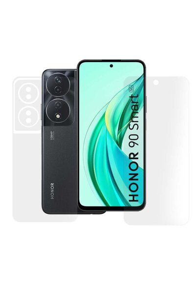 SILKASE Set of 2 matte foils for Honor 90 Smart, phone protection, silicone