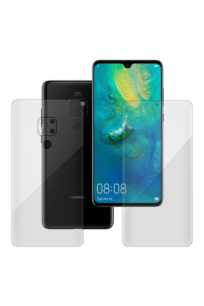 SILKASE Σετ 2 προστατευτικών μεμβρανών για Huawei Mate 20 X, προστασία τηλεφώ...