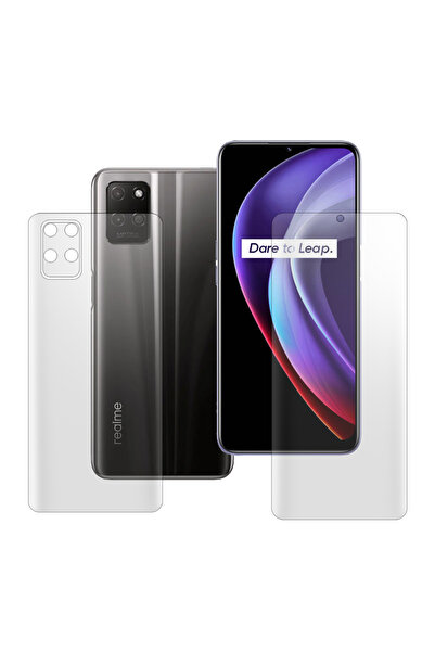 SILKASE Set of 2 matte films for Realme V11s 5G, phone protection, silicone