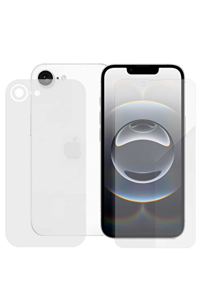 SILKASE Set of 2 matte foils for iPhone 16e, phone protection, silicone