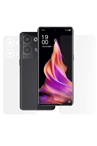 SILKASE Set of 2 matte films for Oppo Reno 9, phone protection, silicone