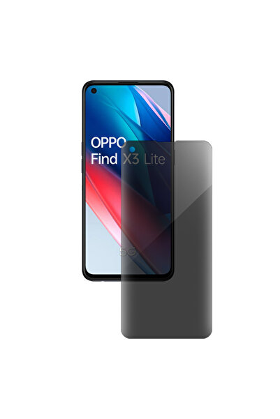 SILKASE Privacy film for Oppo Find X3 Lite, screen protector, silicone