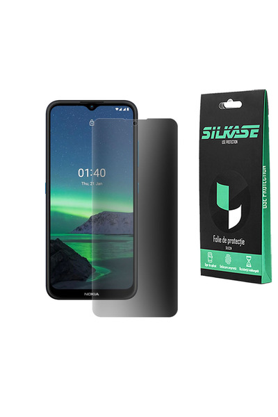 SILKASE Privacy film for Nokia 1.4, screen protector, silicone