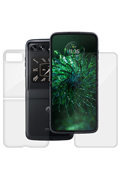 SILKASE Комплект от 2 защитни силиконови фолиа за Motorola Moto Razr 2022