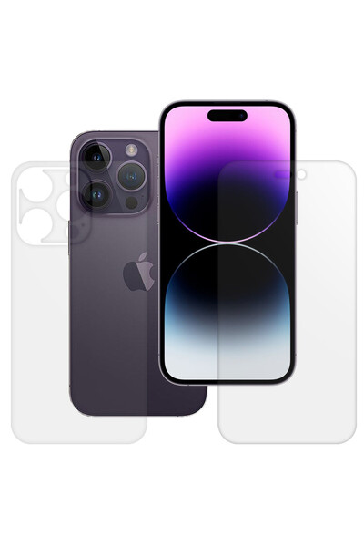 SILKASE Set 2 folii mate pentru Apple iPhone 14 Pro, protectie telefon, silicon