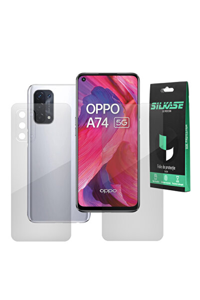 SILKASE Set of 2 foils for Oppo A74, phone protection, silicone
