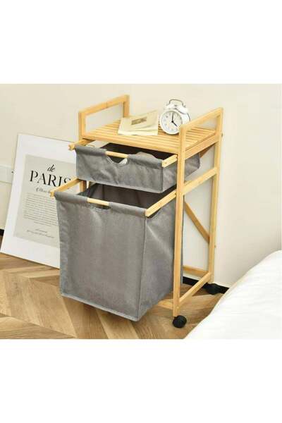 Paçi Gri Unisex Paçi-Bambu Gri Çamaşır Sepeti Model Kodu: P-AHS-700767Gri