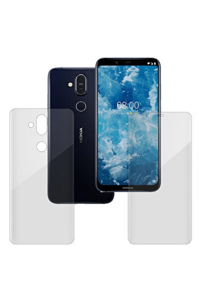 SILKASE Set of 2 foils for Nokia 8.1, phone protection, silicone