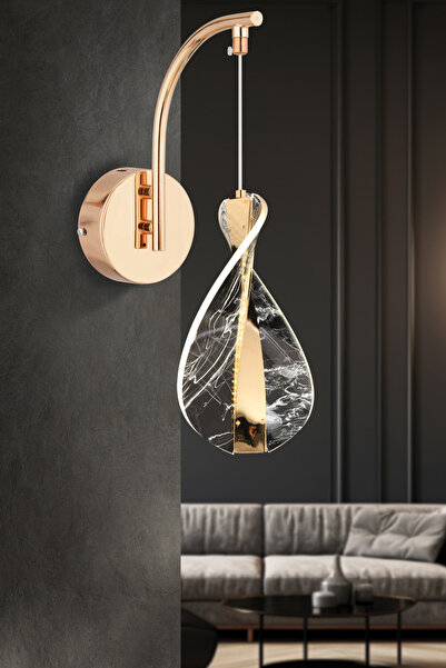 İstanbul Avize نيبتون سينجل جولد 3 ألوان LED شمعدان LED حديث فاخر