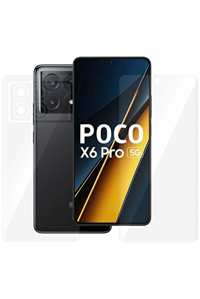 SILKASE Set of 2 foils for Xiaomi Poco X6 Pro, phone protection, silicone