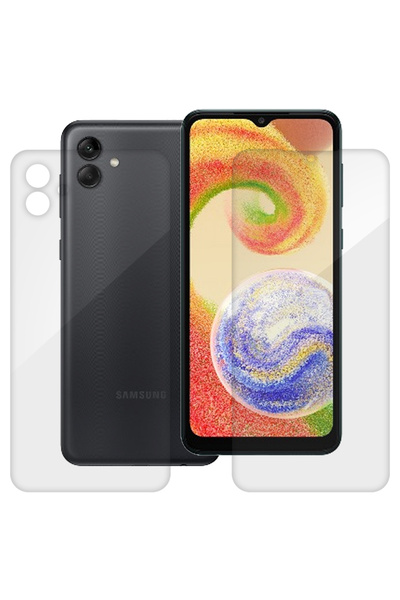 SILKASE Set of 2 foils for Samsung Galaxy M04, phone protection, silicone