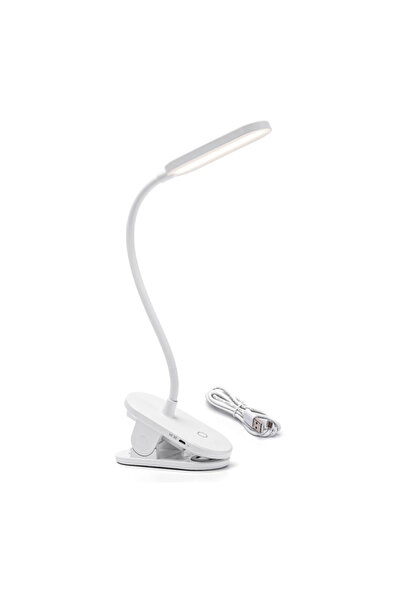 Luxera Lighting LED DESK LAMP WITH CLAMP 3W 200LM 3000K-6500K MOTION SENSOR B...