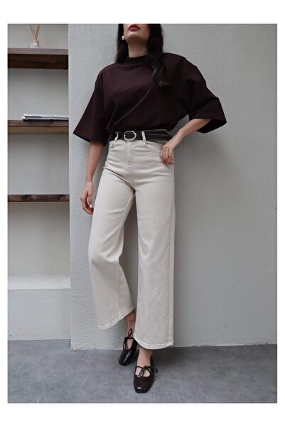 ESRAHELVACI Široke farmerke sa kaišom