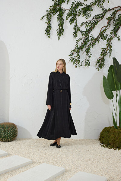 Aker Black Patchwork Jacquard Skirt